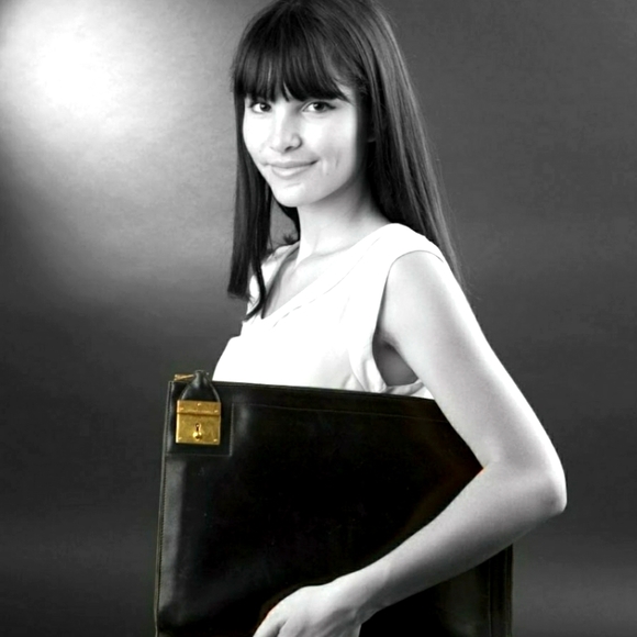 VTG Hermes Portfolio Leather Case w/ Wristlet - Picture 15 of 15